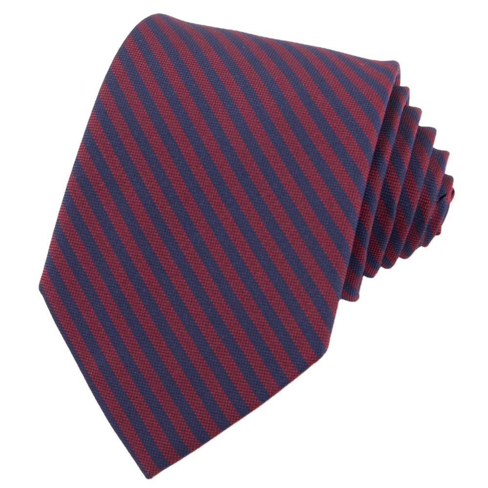 Manxiang Handmade Striped Microfiber Polyester Men's Wholesale Cheap Necktie