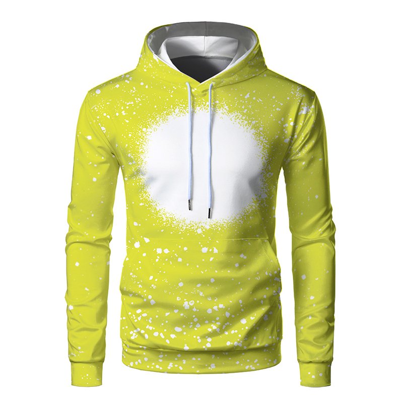 Bela Factory Custom Logo Real US Sizes Sublimation Blank Polyester Classic style Tie Dye women Faux Bleached men Hoodie