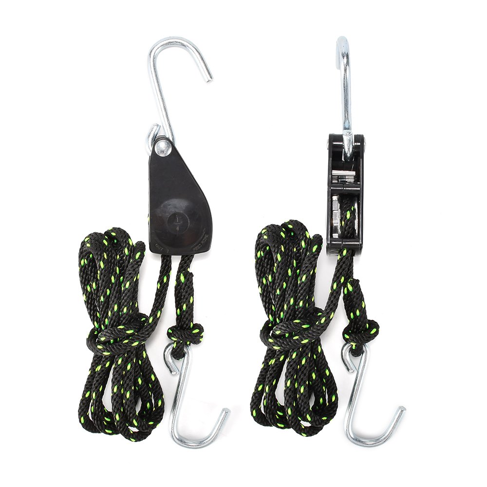 Oem Factory 1/4 Inch Outdoor Adjustable Hanging Rope Ratchet Tie Down Strap with Hooks