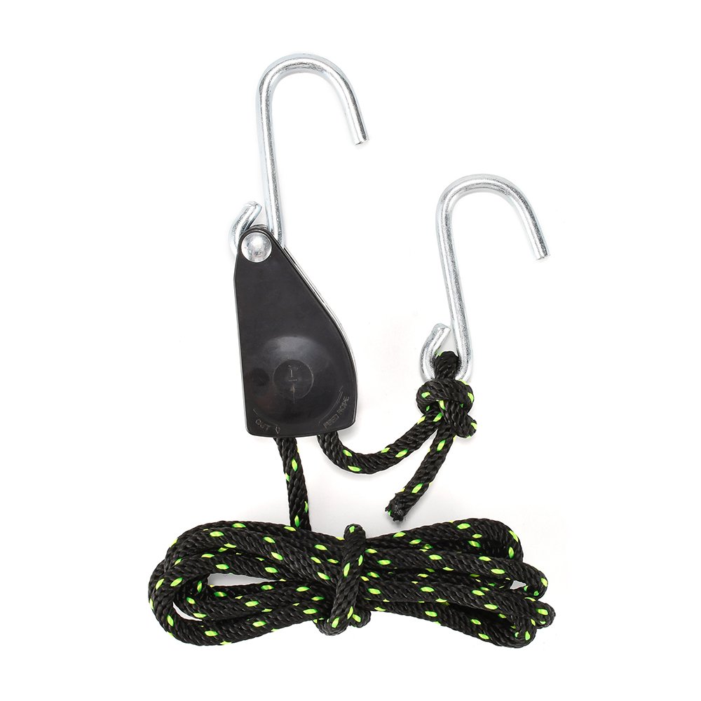 Oem Factory 1/4 Inch Outdoor Adjustable Hanging Rope Ratchet Tie Down Strap with Hooks