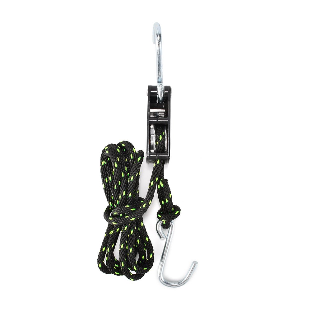 Oem Factory 1/4 Inch Outdoor Adjustable Hanging Rope Ratchet Tie Down Strap with Hooks