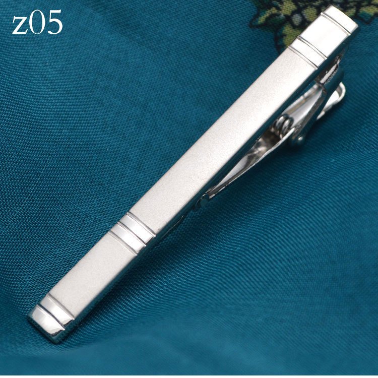 2024 classic model can be customized simple silver men's standard tie clip groom wedding metal tie clip business wholesale