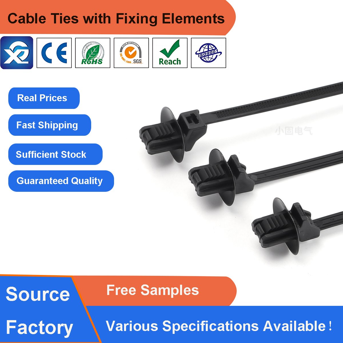 4.6*170mm Elevate Your Setup: Snap-In Nylon Cable Zip Ties for Oval Hole Fastening