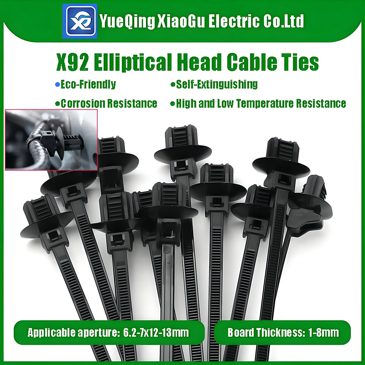 4.6*170mm Elevate Your Setup: Snap-In Nylon Cable Zip Ties for Oval Hole Fastening