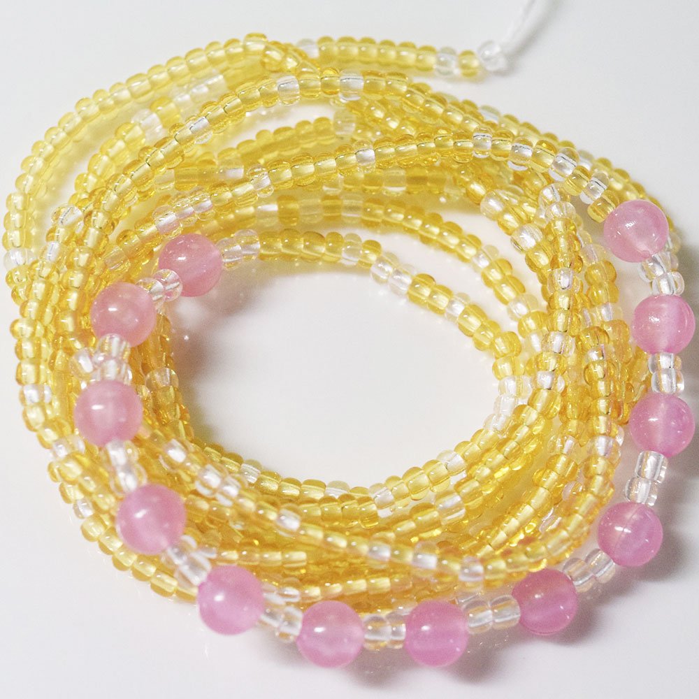 unique glow in the dark weightloss string thread adjustable african waist beads belly chain tie on women plus size