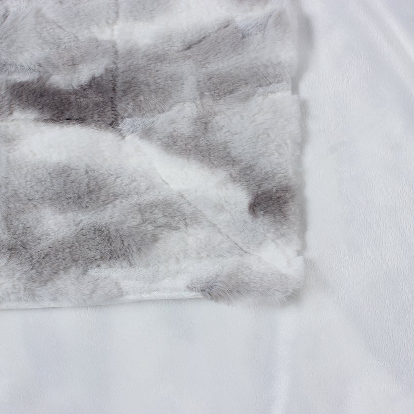 Luxury Tie Dye Pink Bubble Double Sided Soft Faux Rabbit Fur Minky Throw Blankets Minky Throw Blankets for Winter