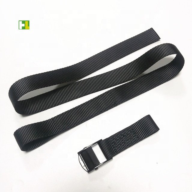 Special design down tie buckle cam strap with loops box-stitching load straps 25mm