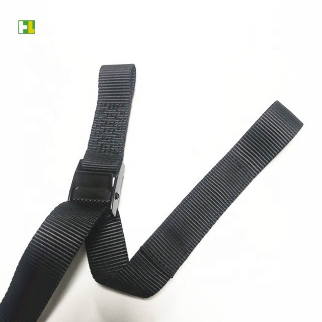 Special design down tie buckle cam strap with loops box-stitching load straps 25mm