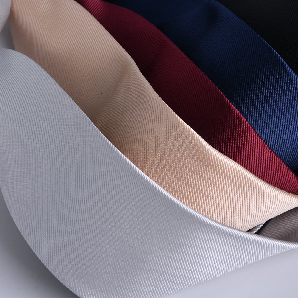 Tie Men's 8cm zipper Professional monochrome Executive security Business office navy blue easy to pull convenient