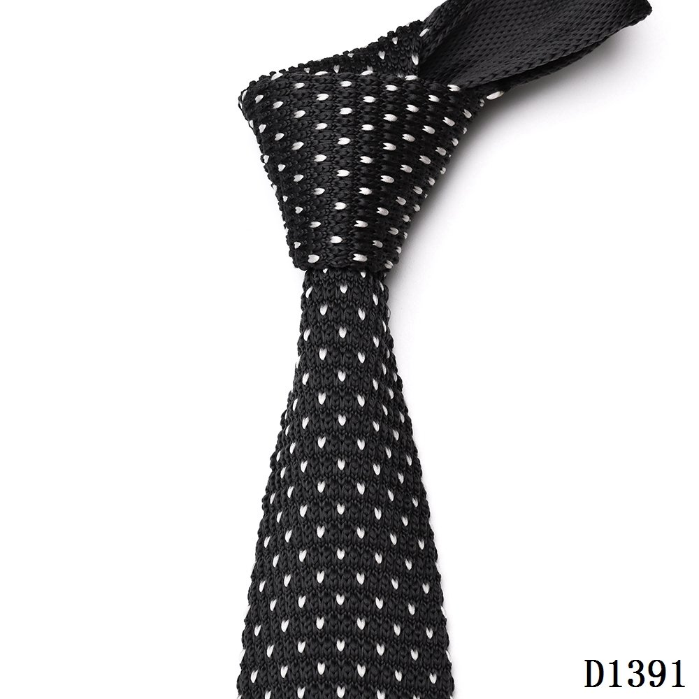Yili China Factory Supplier Custom Made Men Slim Seamless Polyester Knitted Ties Men