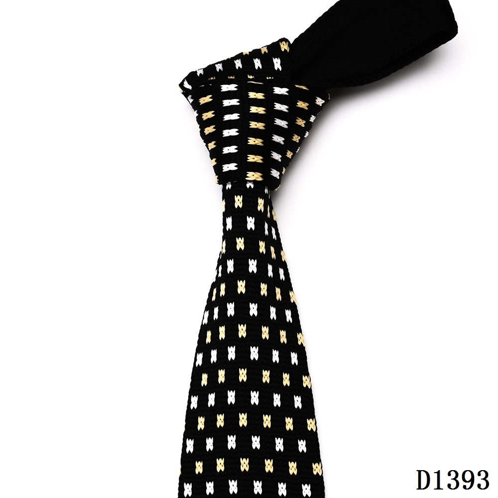 Yili China Factory Supplier Custom Made Men Slim Seamless Polyester Knitted Ties Men