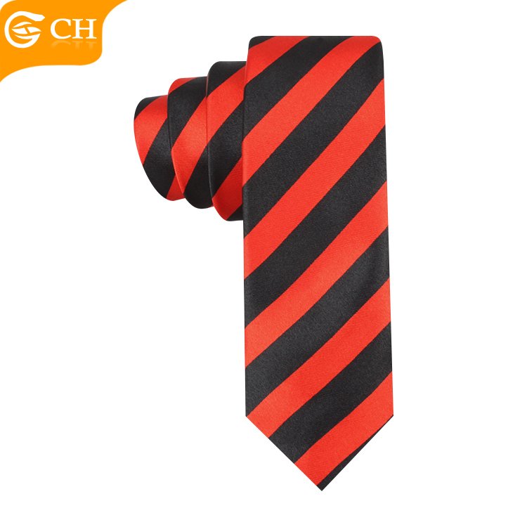 OEM Latest Designer Unisex Uniform Polyester Neckties jacquard Woven Import Personalized Striped Custom Tie