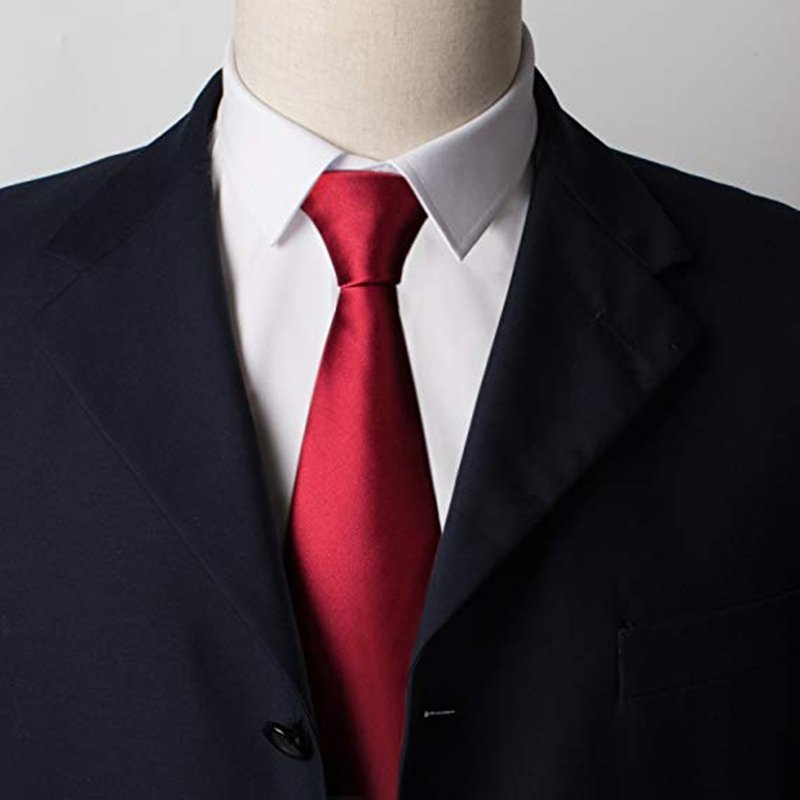 Oemtailor Custom polyester silk necktie Solid colour 5cm neck tie bowties