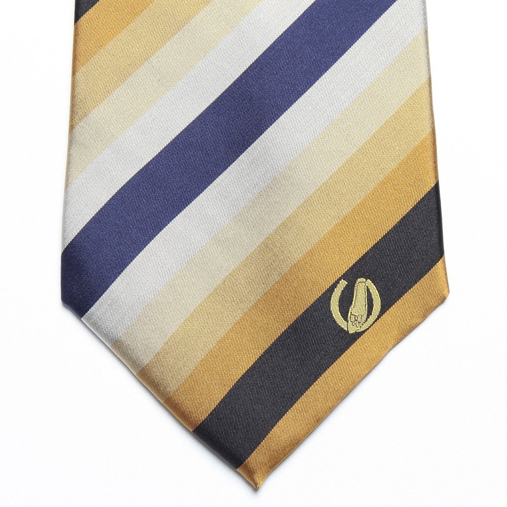 Men's high density microfiber custom neck ties luxury embroidered logo precise and clear necktie for men