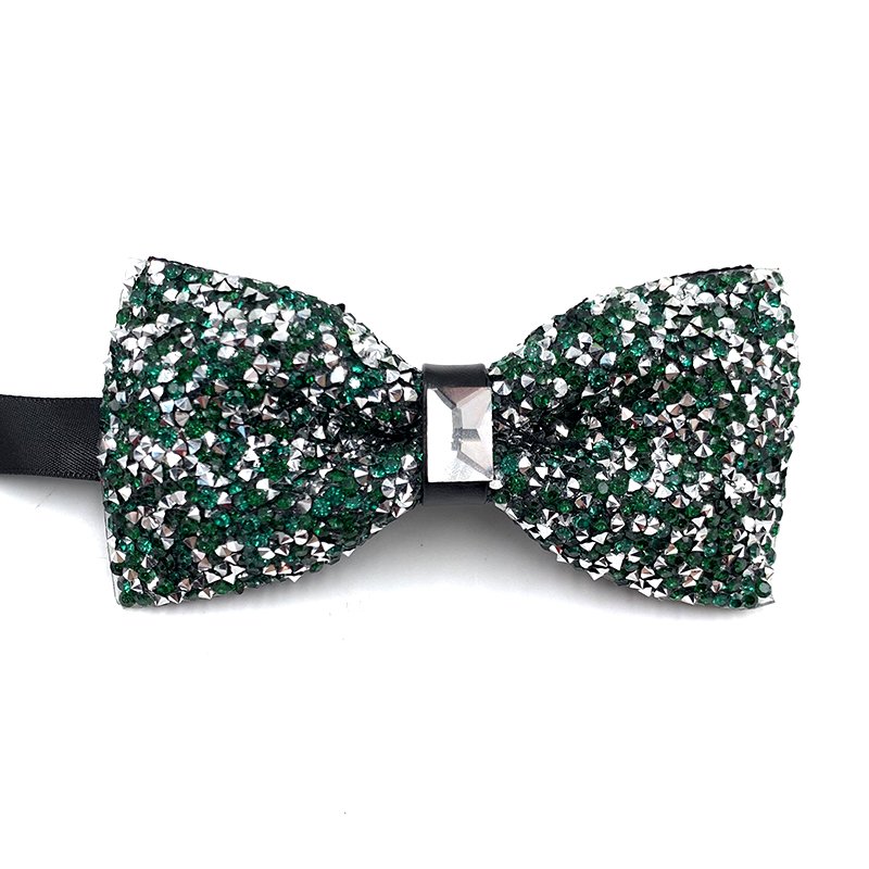 Luxury Diamond Crystal Gem Bowties Men Fashion Wedding Party gravatas Neckwear Banquet Male Bow Tie Suit Accessories