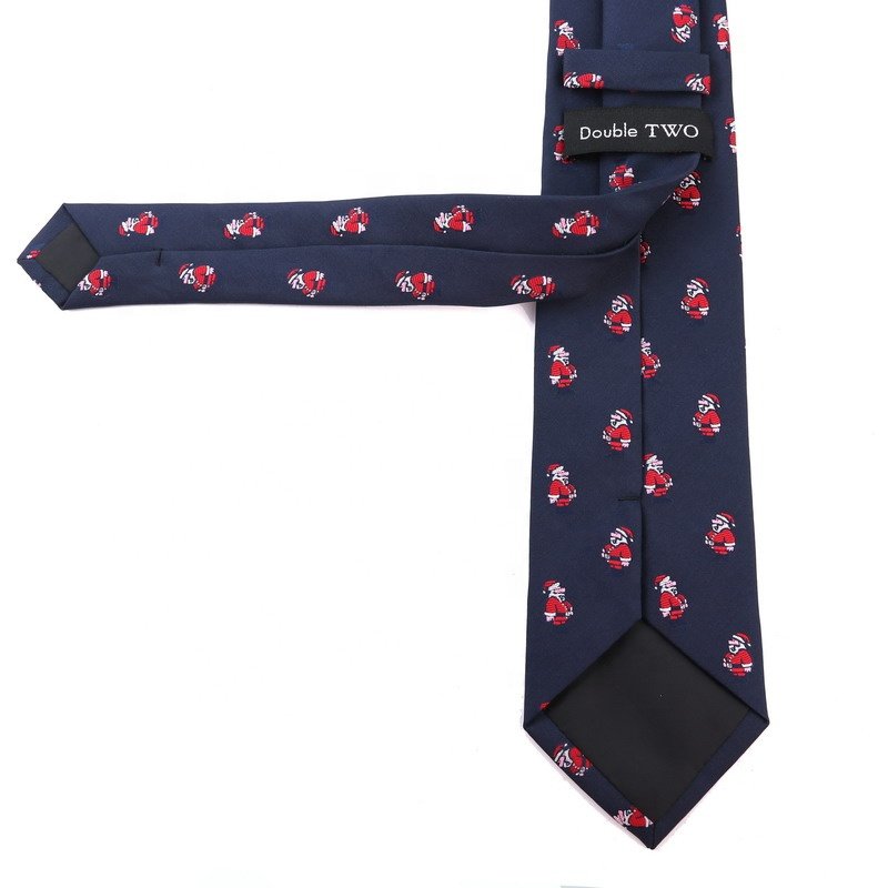 Christmas Logo Tie, Custom Men's Tie Formal Christmas Ties Santa Claus Jacquard Tree Snowflake Tie, Custom Ties