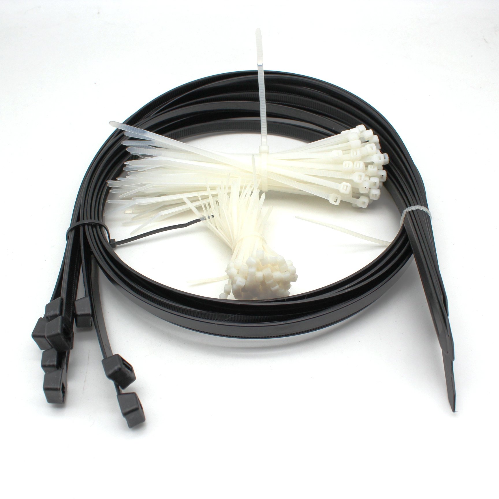 New Eco Customizable Self Locked Nylon Product 4.8*200mm Hot Sale Low Price Uv Black Nylon 66 Cable Tie Zip Wire Ties Strap