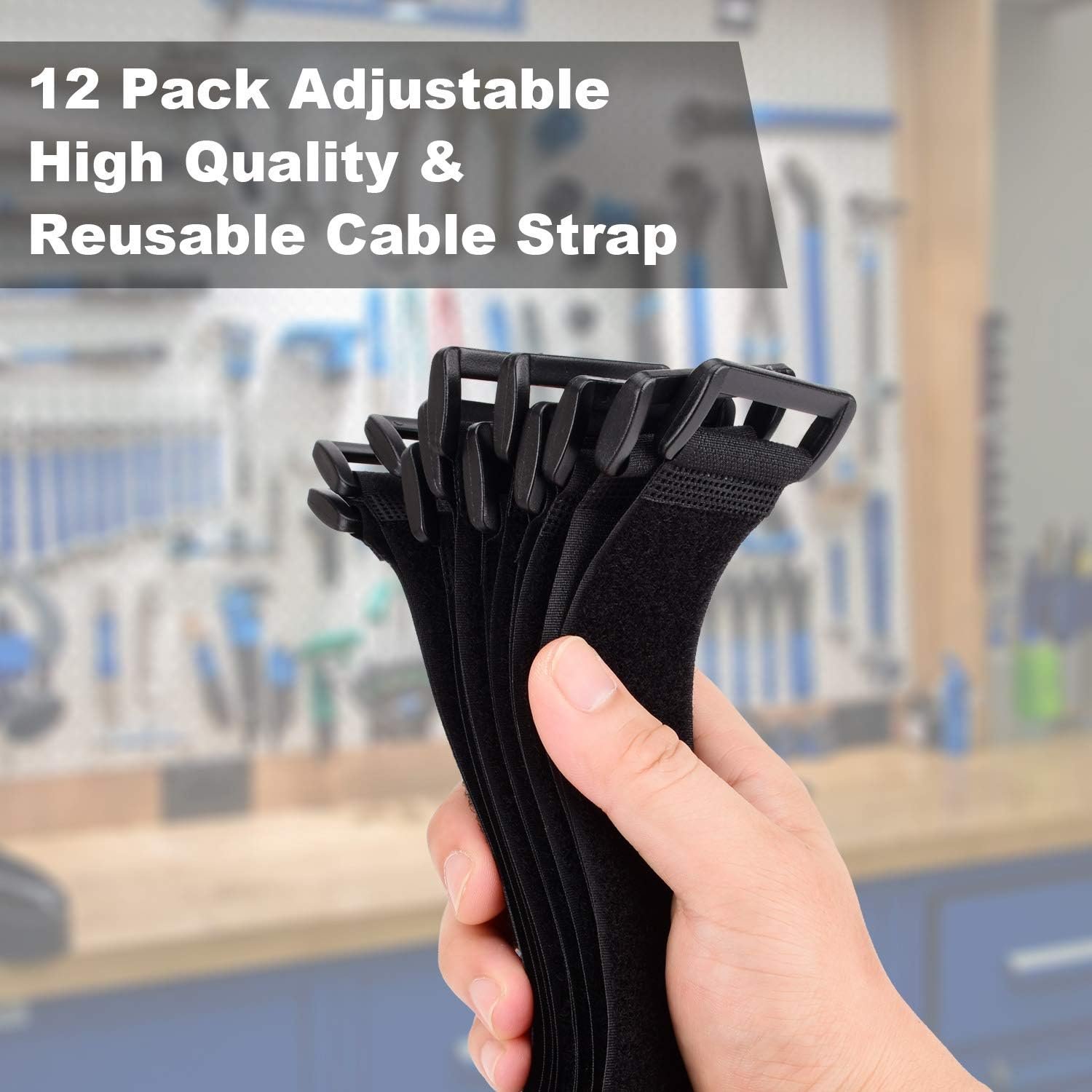 Top Quality Self Locking Flexible Fabric Wire Management Luggage Hook And Loop Buckle Cable Tie Velcroes Strap