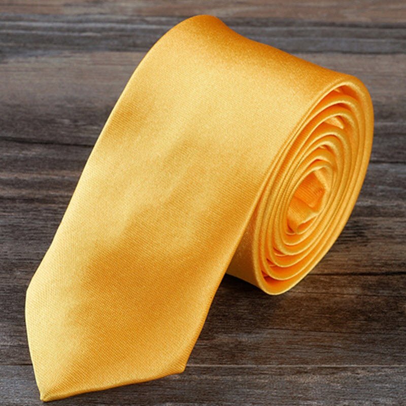 5cm Satin Ties For Men Women Plain Narrow Ties Popular Shiny Tie
