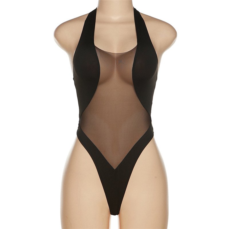 Hot Selling OEM ODM Manufacturers Transparent Black Mesh Swim Suit Swimwear Sexy Plus Size Bathing Suit Custom wholesale Bikini