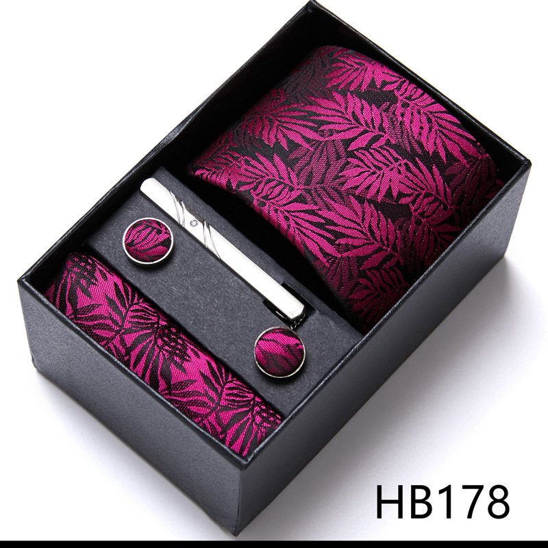 Handmade Stitched Rapid Custom Men Neck Ties Various Designs Necktie Bow tie and Pocket Square Set Gift Box Men's Tie Set