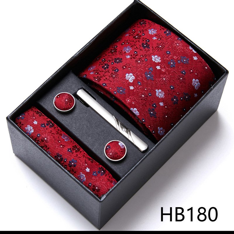 Handmade Stitched Rapid Custom Men Neck Ties Various Designs Necktie Bow tie and Pocket Square Set Gift Box Men's Tie Set