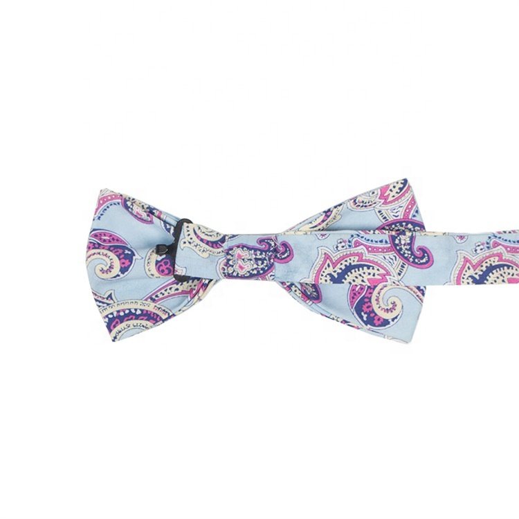 Fashion Polka dot polyester bow tie men's and women's business wedding party polyester Pattern embroidery bow tie