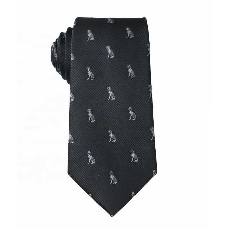 Logo Tie, Custom New Hot Cute Cartoon Animal 7.5cm Polyester Necktie, Classic Navy Blue Red Black School Tie, Custom Ties