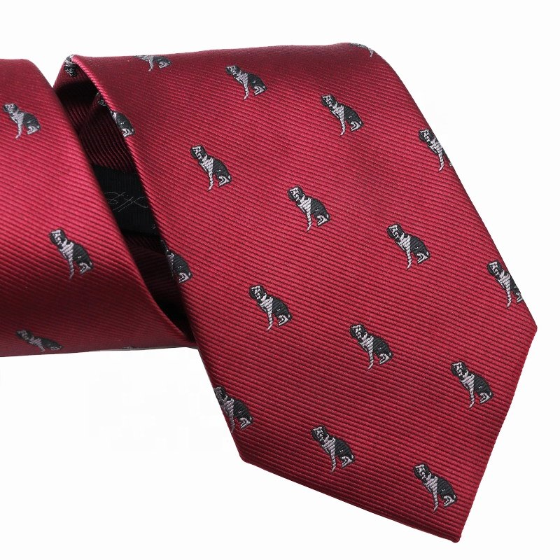 Logo Tie, Custom New Hot Cute Cartoon Animal 7.5cm Polyester Necktie, Classic Navy Blue Red Black School Tie, Custom Ties