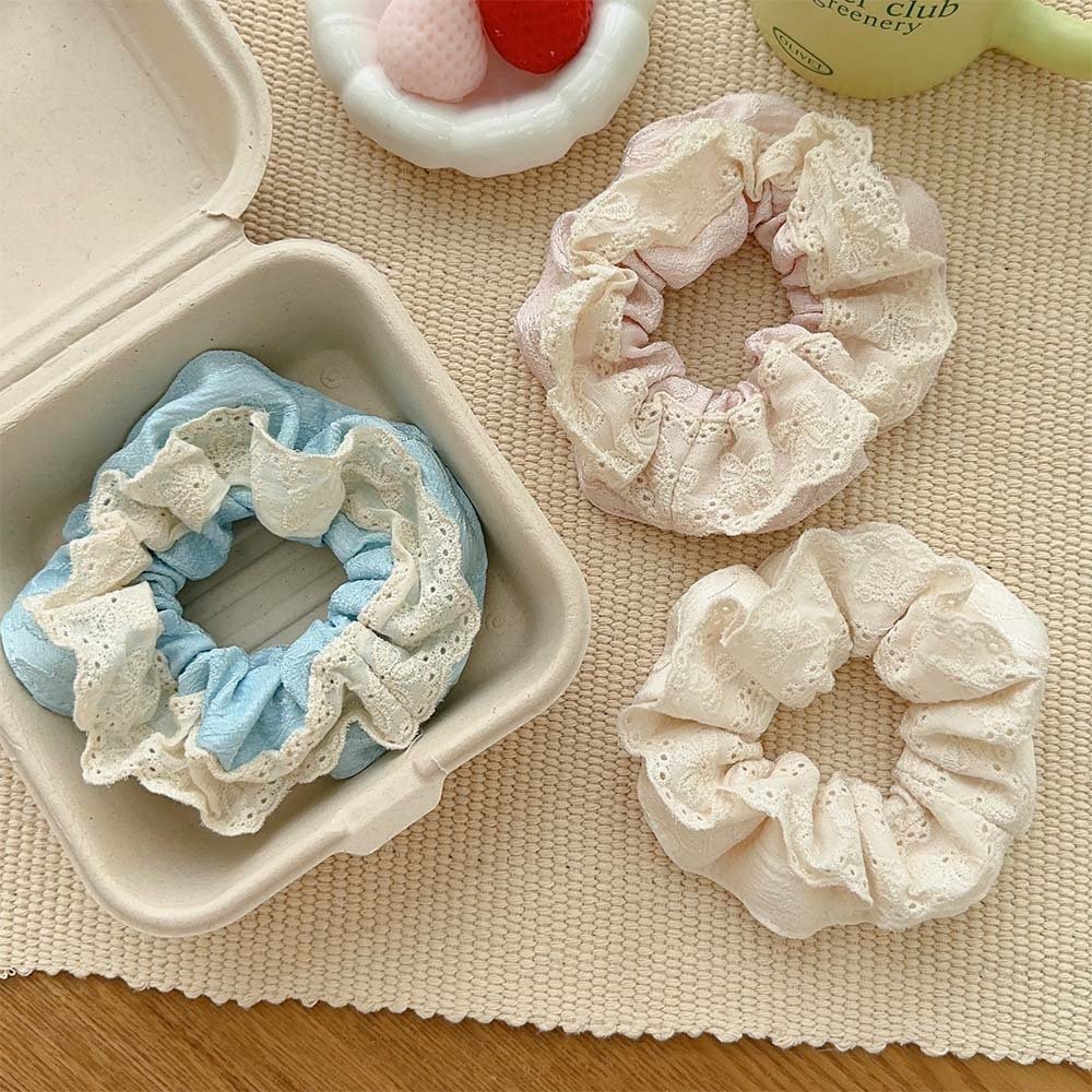 Hair Loop New Lace Headband High Grade head wear Tie Ball Hair Ornament Hair rope