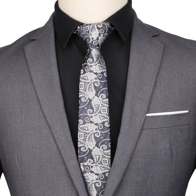 Retro Style Printed Design Men Ties High-end Custom Male Polyester Neckties
