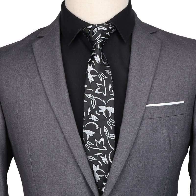 Retro Style Printed Design Men Ties High-end Custom Male Polyester Neckties