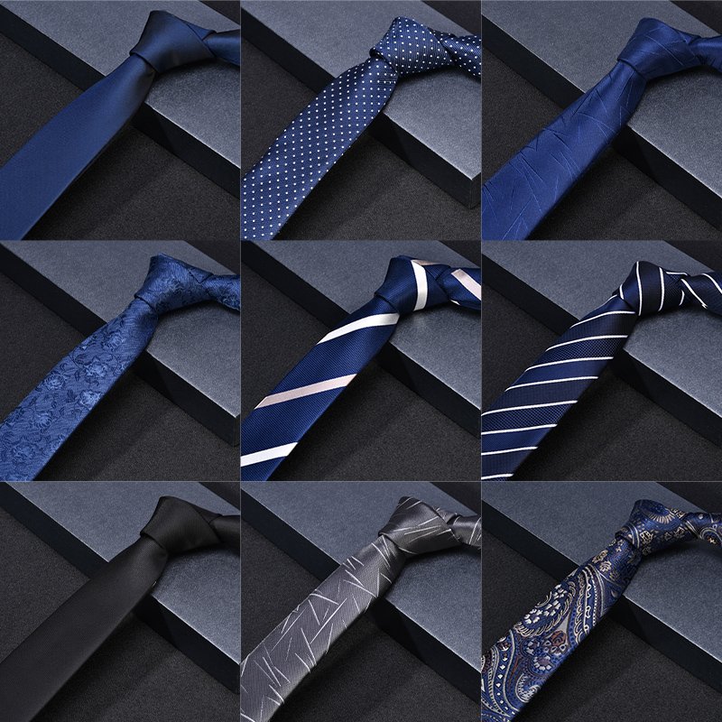 Custom Logo OEM Service 100% Silk Jacquard Woven Paisley Men Tie Classic Blue Tie