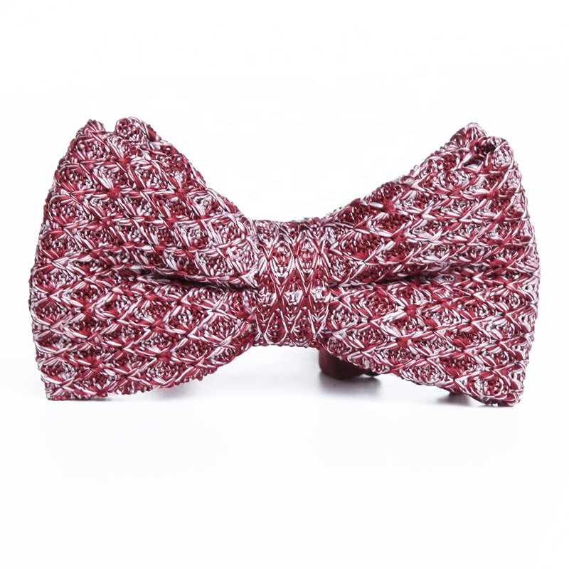 New design luxury wedding super quality adult nice colorful brown gold turquoise pre-tied knitted knit mens bow ties for men