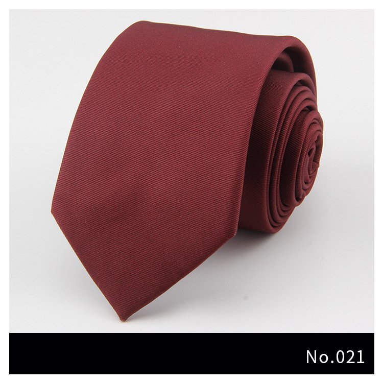 wholesale Custom Solid Color Slim Tie Men Wedding Social Party Necktie Ties