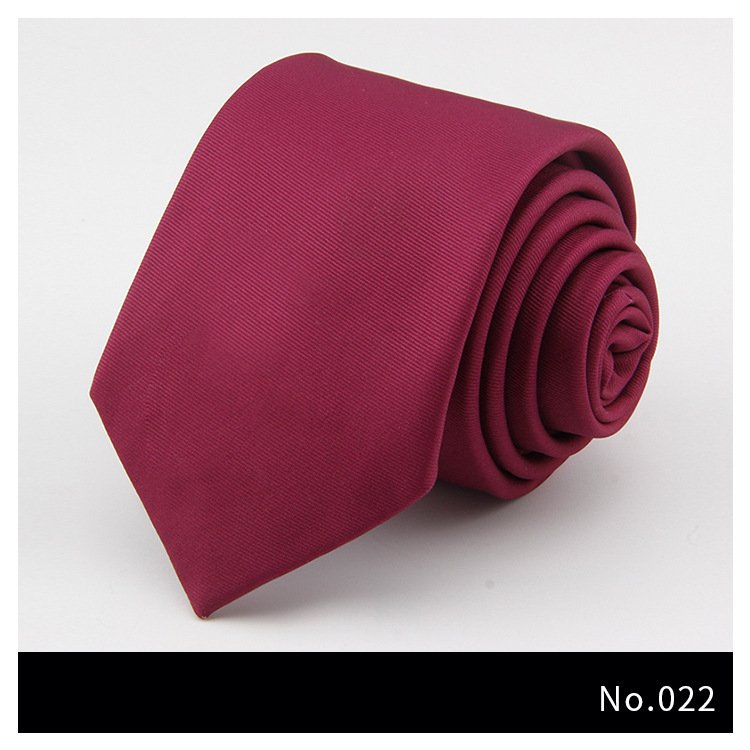 wholesale Custom Solid Color Slim Tie Men Wedding Social Party Necktie Ties