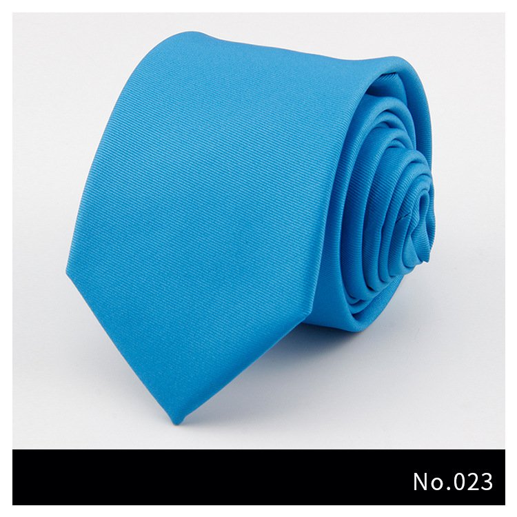 wholesale Custom Solid Color Slim Tie Men Wedding Social Party Necktie Ties