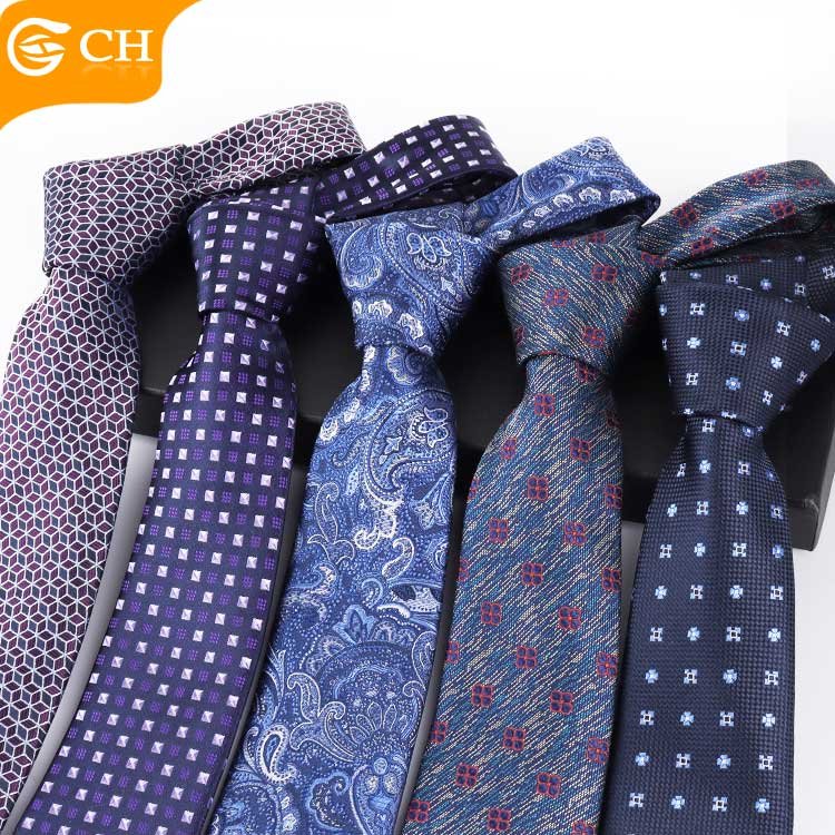 Professional Manufacturer Fashion Design Necktie Wholesale Elegant Flowery Jacquard Ties Customize Polyester Floral Ties For Men