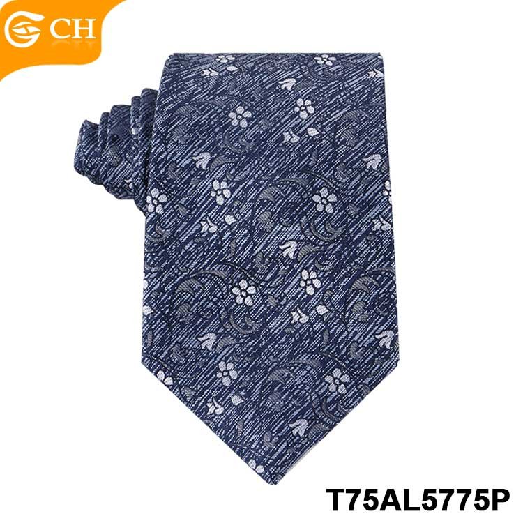 Professional Manufacturer Fashion Design Necktie Wholesale Elegant Flowery Jacquard Ties Customize Polyester Floral Ties For Men