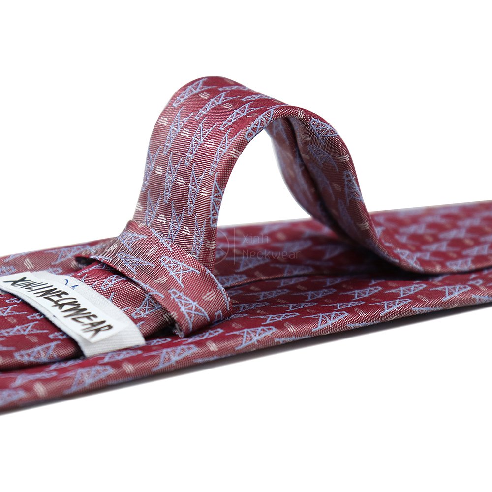 High End Designer Overlay Custom Woven Jacquard Logo Pattern Neckties Pure Silk Gift Box Mens Purple Ties