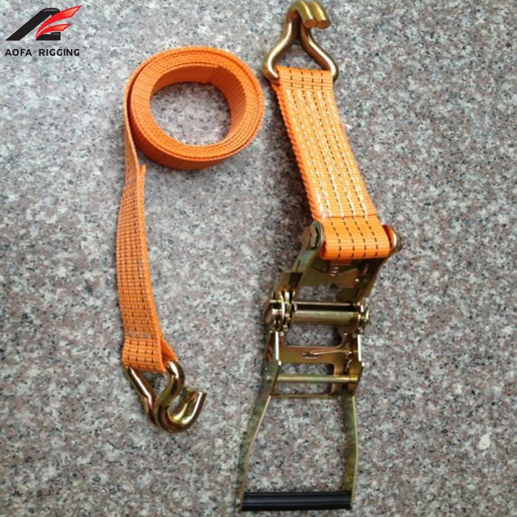 hot sale Heavy Duty 2.5t 5t cargo lashing rachet tie down strap for car transportation
