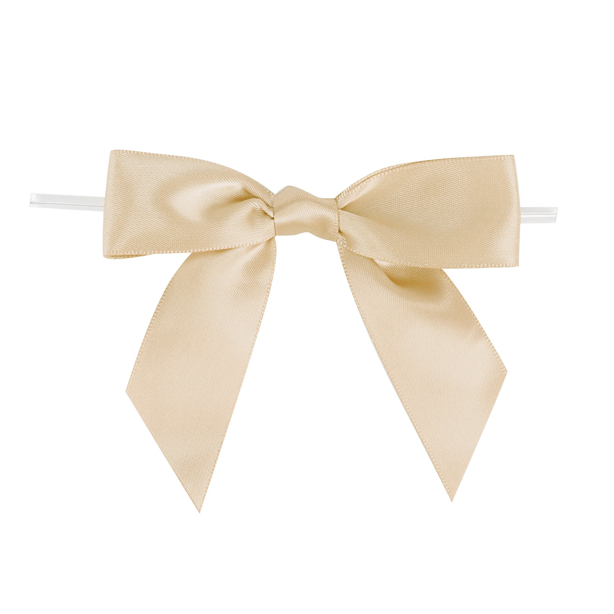 Midi Custom Twist Tie Pre Made Satin Ribbon Bows For Crafts Tying Up Gift Wrapping Cookie Bake Cake Wedding Decorating Bows