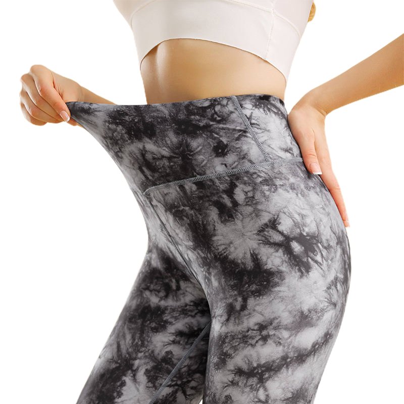 2024 New Spring Tie Dye Yoga Leggings Sports Butt Lift Tight Yoga Pants Fitness Comfortable Breathable Leggings For Women