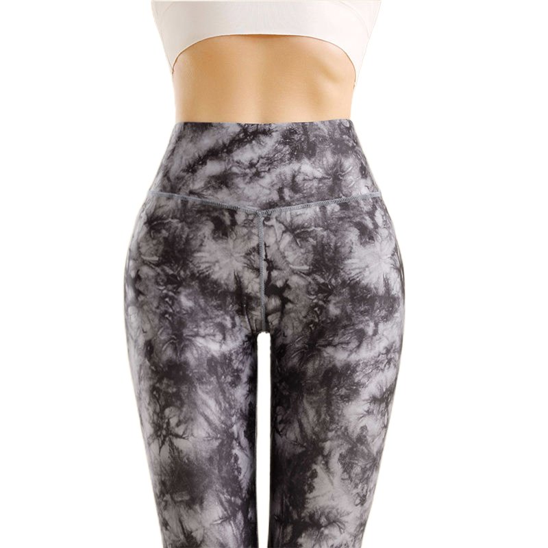 2024 New Spring Tie Dye Yoga Leggings Sports Butt Lift Tight Yoga Pants Fitness Comfortable Breathable Leggings For Women