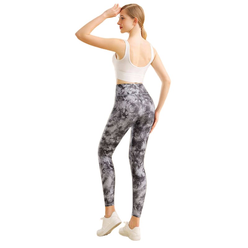 2024 New Spring Tie Dye Yoga Leggings Sports Butt Lift Tight Yoga Pants Fitness Comfortable Breathable Leggings For Women
