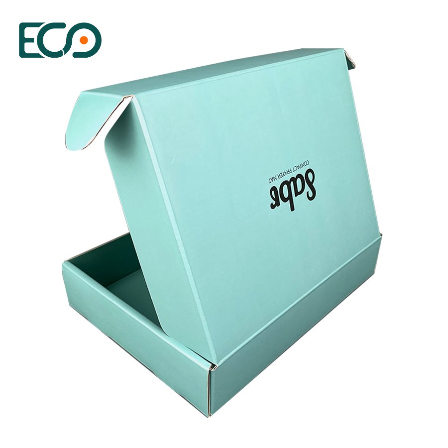 Wholesale Mint Green Recyclable Beauty Products Corrugated Board Cmyk Printed Mailer Box For Clothing