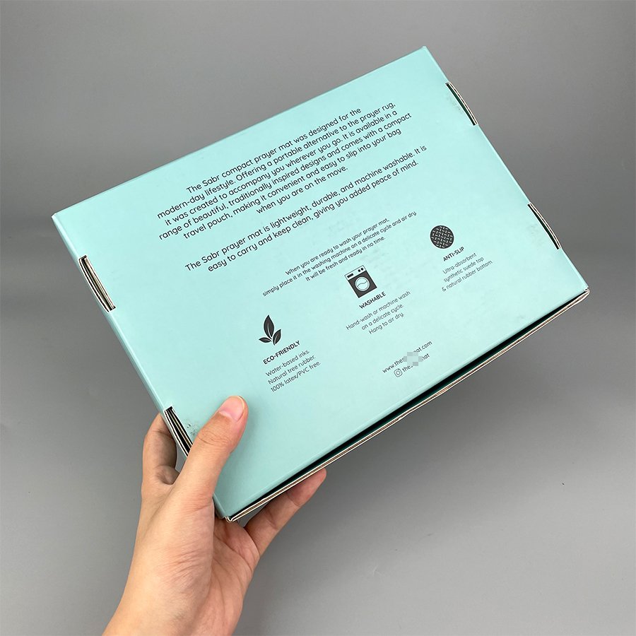 Wholesale Mint Green Recyclable Beauty Products Corrugated Board Cmyk Printed Mailer Box For Clothing