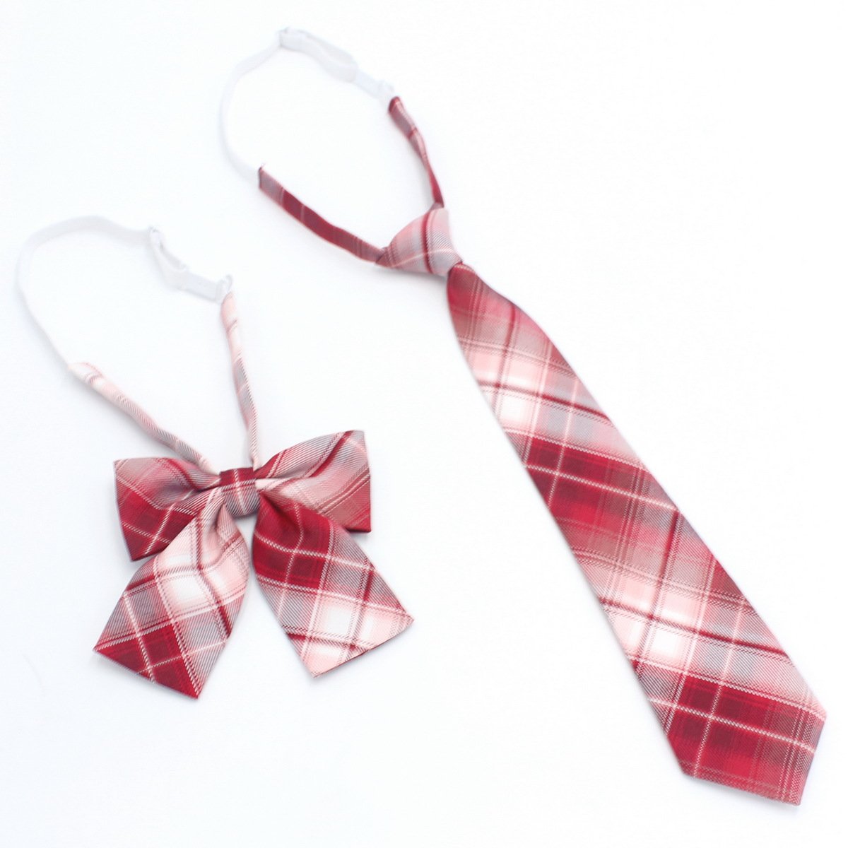 Students JK Polyester Check Neckties School Uniform Jacquard Skinny Slim Bow Tie Strips Children Mardas Neck Ties