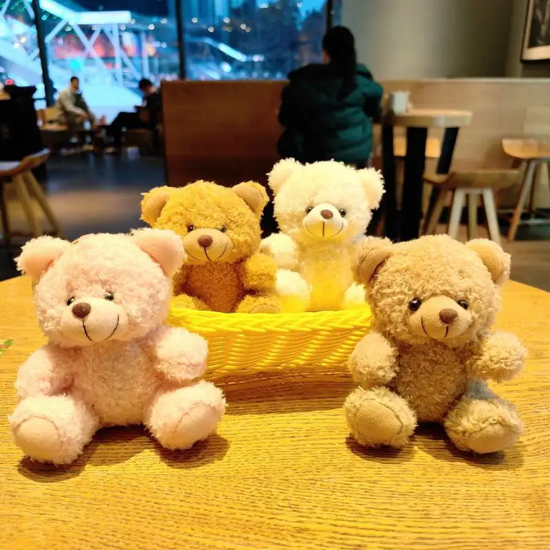 Wholesale kawaii Small Teddy bears keychain plush toys Custom Cute Bear Plush Stuffed Toys Animal Mini plush Toys Bears Keychain