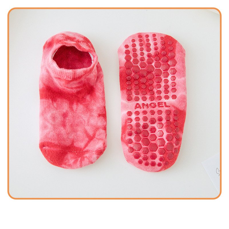 wholesale high quality ladies anti-slip pilates socks Tie-dye sports & fitness yoga socks manufacturers